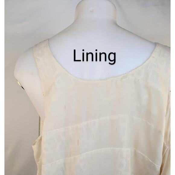 Patterson J. Kincaid Tank Top XS Ivory Tiered Lace Cotton Dressy Coquette Boho - Picture 9 of 12